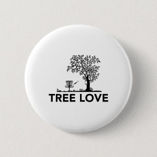 Disc Golf Tree Love 6 Cm Round Badge