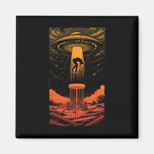 Disc Golf Ufo Funny Flying Saucer Alien Abduction  Magnet