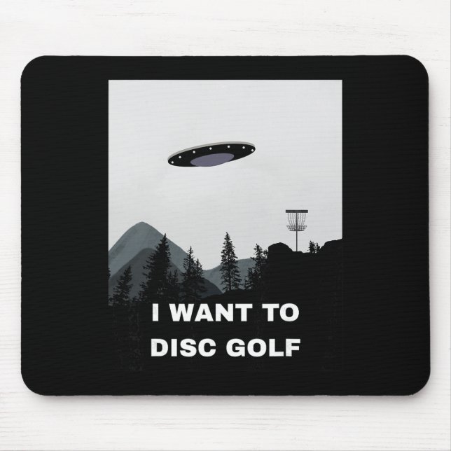 Disc Golf Ufo  Mouse Mat (Front)