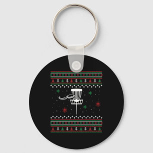 Disc Golf Ugly Christmas Xmas Gift Idea For Men Wo Key Ring