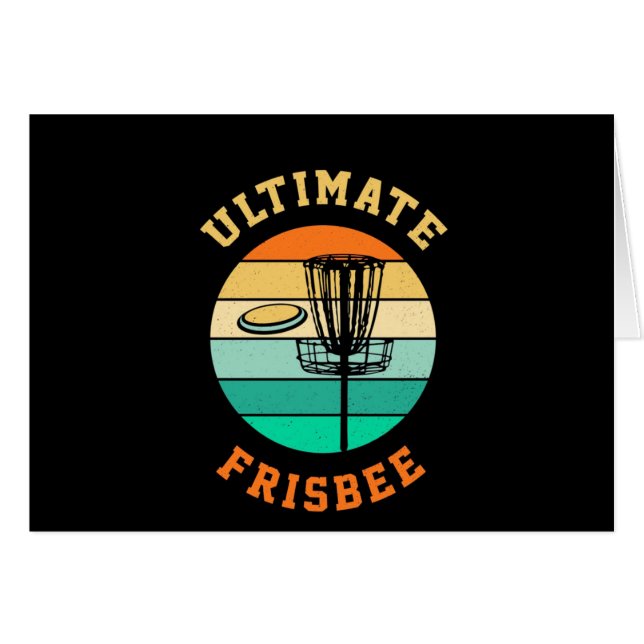 Disc Golf Ultimate Frisbee (Front Horizontal)