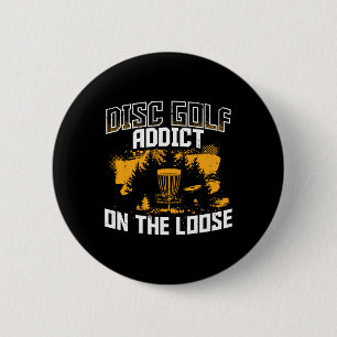 Disc Golf Ultimate Frisbee  6 Cm Round Badge