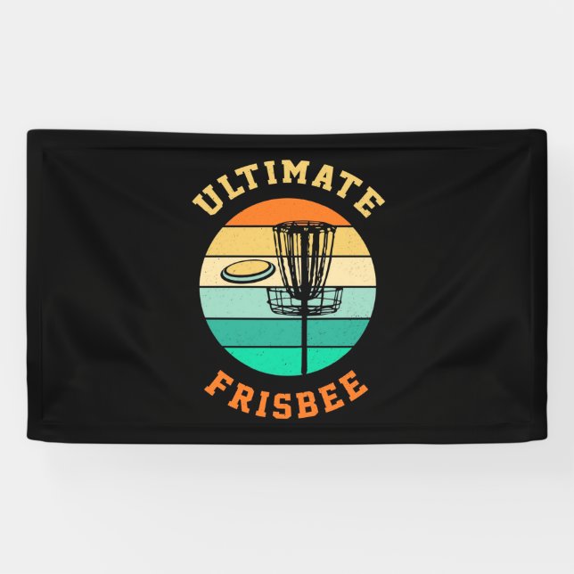 Disc Golf Ultimate Frisbee Banner (Horizontal)