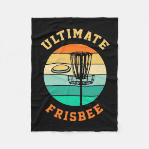 Disc Golf Ultimate Frisbee Fleece Blanket