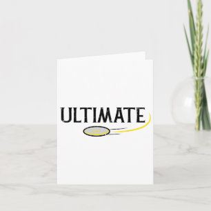 Disc Golf Ultimate Frisbee Frolf Sport Player Men  Card