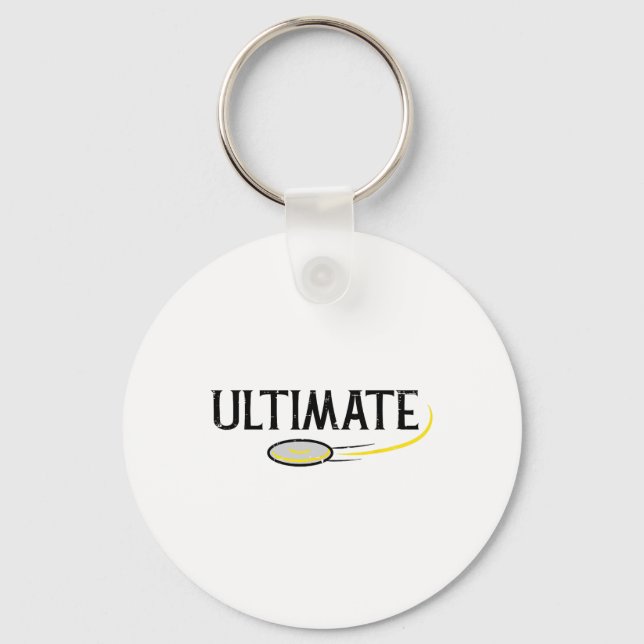 Disc Golf Ultimate Frisbee Frolf Sport Player Men  Key Ring (Front)