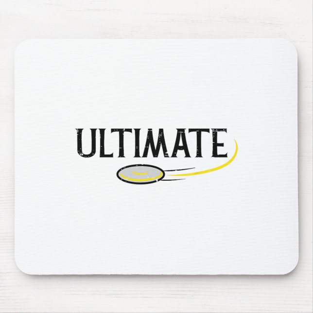 Disc Golf Ultimate Frisbee Frolf Sport Player Men  Mouse Mat (Front)