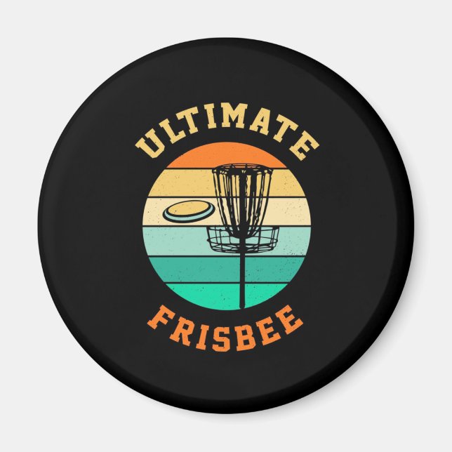 Disc Golf Ultimate Frisbee Magnet (Front)