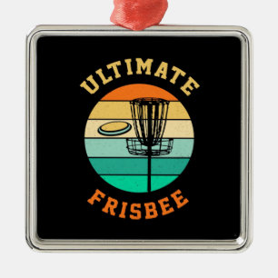 Disc Golf Ultimate Frisbee Metal Tree Decoration