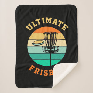 Disc Golf Ultimate Frisbee Sherpa Blanket