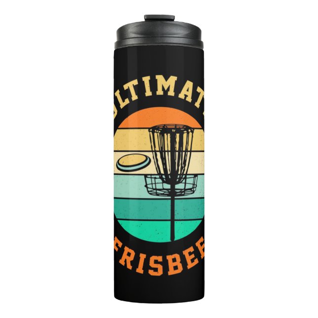 Disc Golf Ultimate Frisbee Thermal Tumbler (Front)