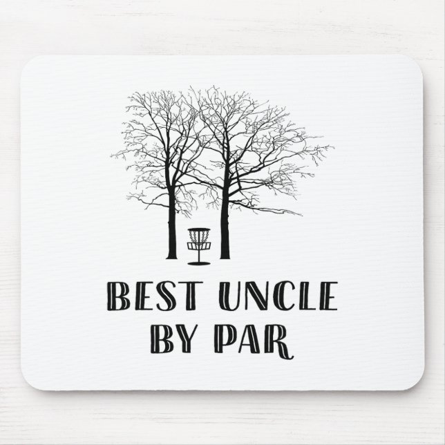 Disc Golf Uncle - Bester Uncle Bei Par  Mouse Mat (Front)
