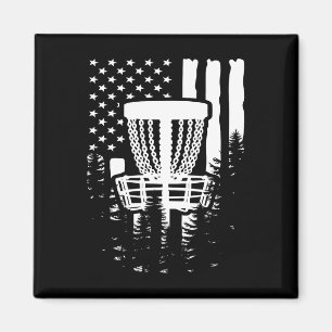 Disc Golf Usa Flag _1  Magnet