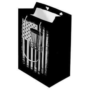 Disc Golf USA Flag Golfer Golfing Sport Lover Medium Gift Bag