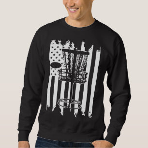 Disc golf USA Flag Sweatshirt