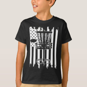 Disc Golf Usa Flag T-Shirt