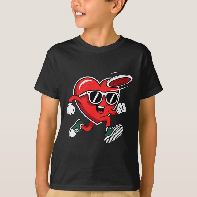 Disc Golf Valentines Day  T-Shirt (Front)