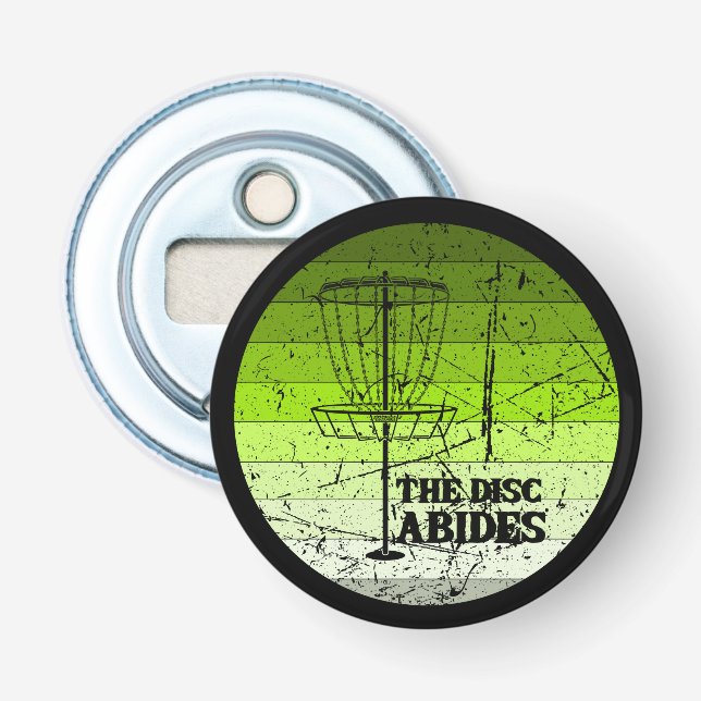 Disc Golf Vintage Bottle Opener (Front)