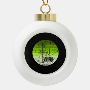 Disc Golf Vintage Ceramic Ball Christmas Ornament