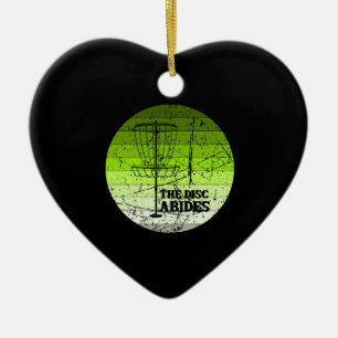 Disc Golf Vintage Ceramic Tree Decoration