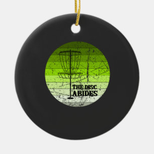 Disc Golf Vintage Ceramic Tree Decoration