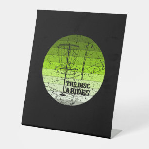 Disc Golf Vintage Pedestal Sign