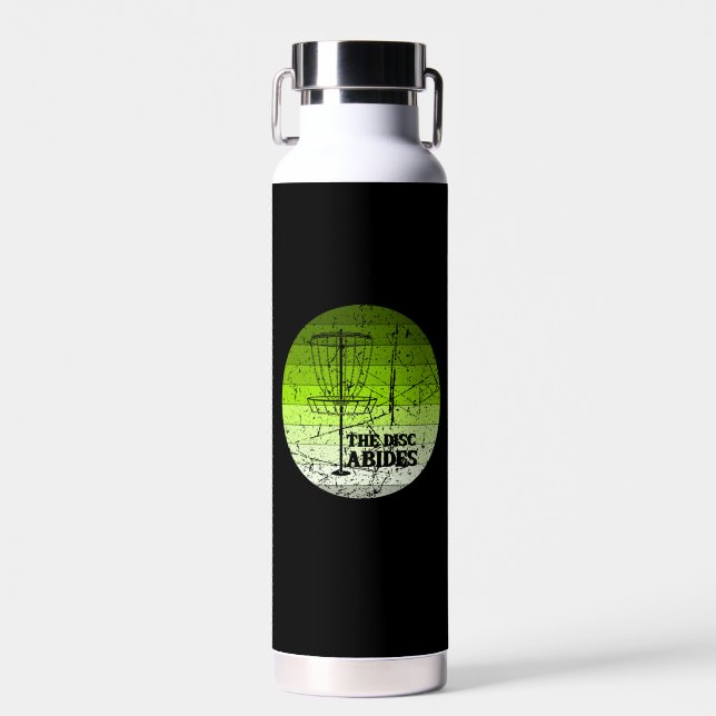 Disc Golf Vintage Water Bottle (Front)
