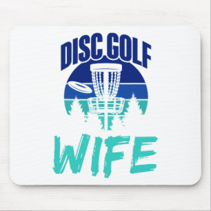 Disc Golf Wife Disc Golfer Disc Golfing Player Dis Mouse Mat