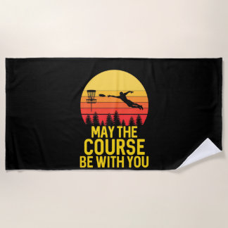 Disc Golf With You Beach Towel