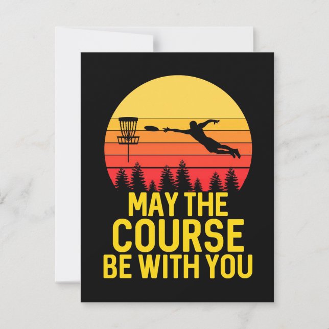 Disc Golf With You Card (Front)