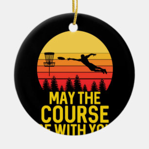 Disc Golf With You Ceramic Tree Decoration