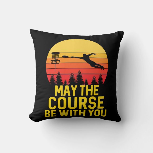 Disc Golf With You Cushion (Front)