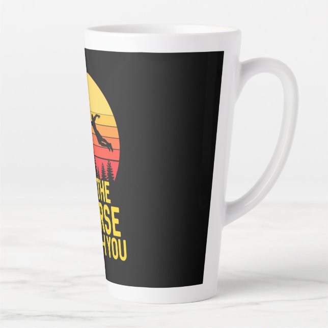 Disc Golf With You Latte Mug (Right)