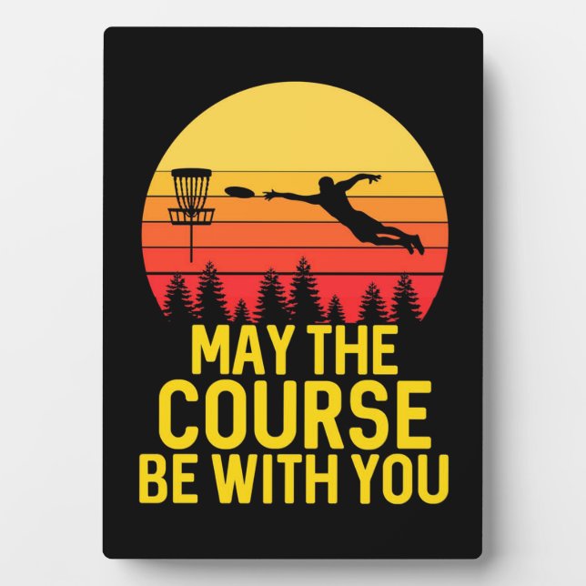 Disc Golf With You Plaque (Front)