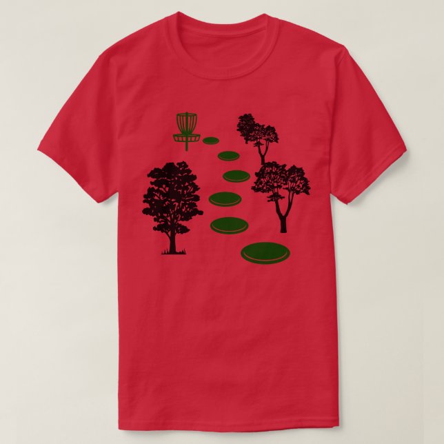 Disc Golf Wood T-Shirt (Design Front)