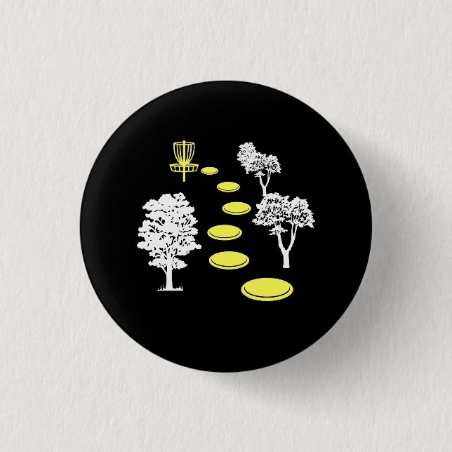 Disc Golf Woods Disc Golfer Gift 3 Cm Round Badge (Front)