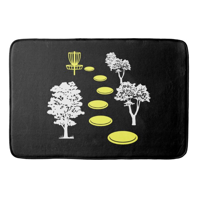 Disc Golf Woods Disc Golfer Gift Bath Mat (Front)