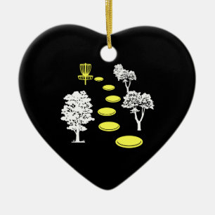 Disc Golf Woods Disc Golfer Gift Ceramic Tree Decoration