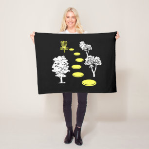 Disc Golf Woods Disc Golfer Gift Fleece Blanket