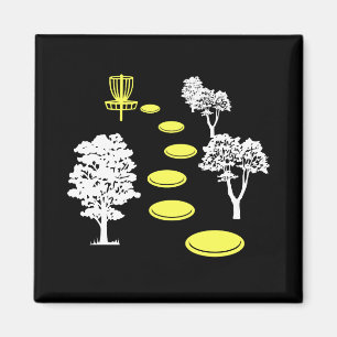 Disc Golf Woods Disc Golfer Gift Magnet