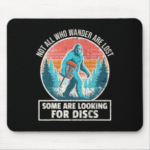 Disc Golfer Bigfoot Disc Golf Sasquatch Disc Golf  Mouse Mat