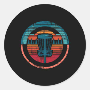 Disc Golfer Disc Golf Player Classic Round Sticker