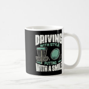 Disc Golfer Driving With Style Disc Golf  Coffee Mug