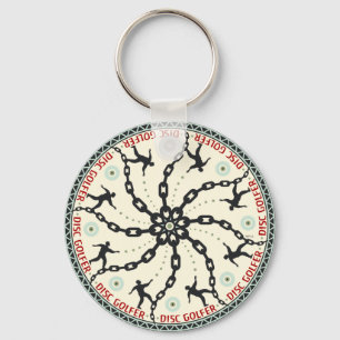 Disc Golfer Key Ring