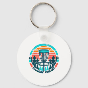 Disc Golfer - Ngin Chains - Disc Golf Player _1 Key Ring