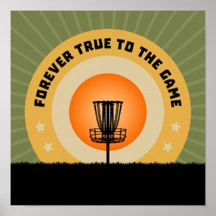 Disc Golfing Poster