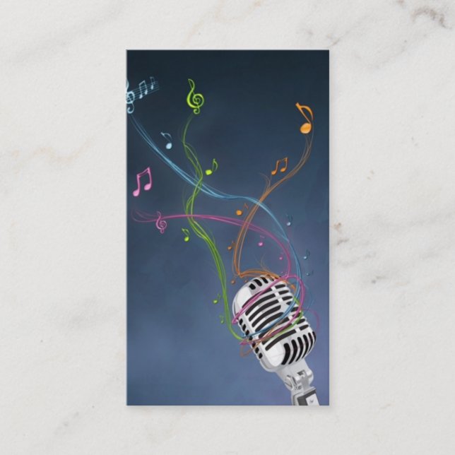 Disc Jockey Business Card (Front)