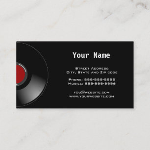 Disc Jockey Business Card