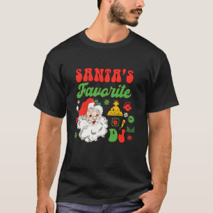 Disc Jockey Music Producer Christmas Santa s Favou T-Shirt