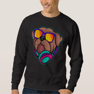 Disc Jockey Pug Radio Club Dj Turntablist Deejay D Sweatshirt